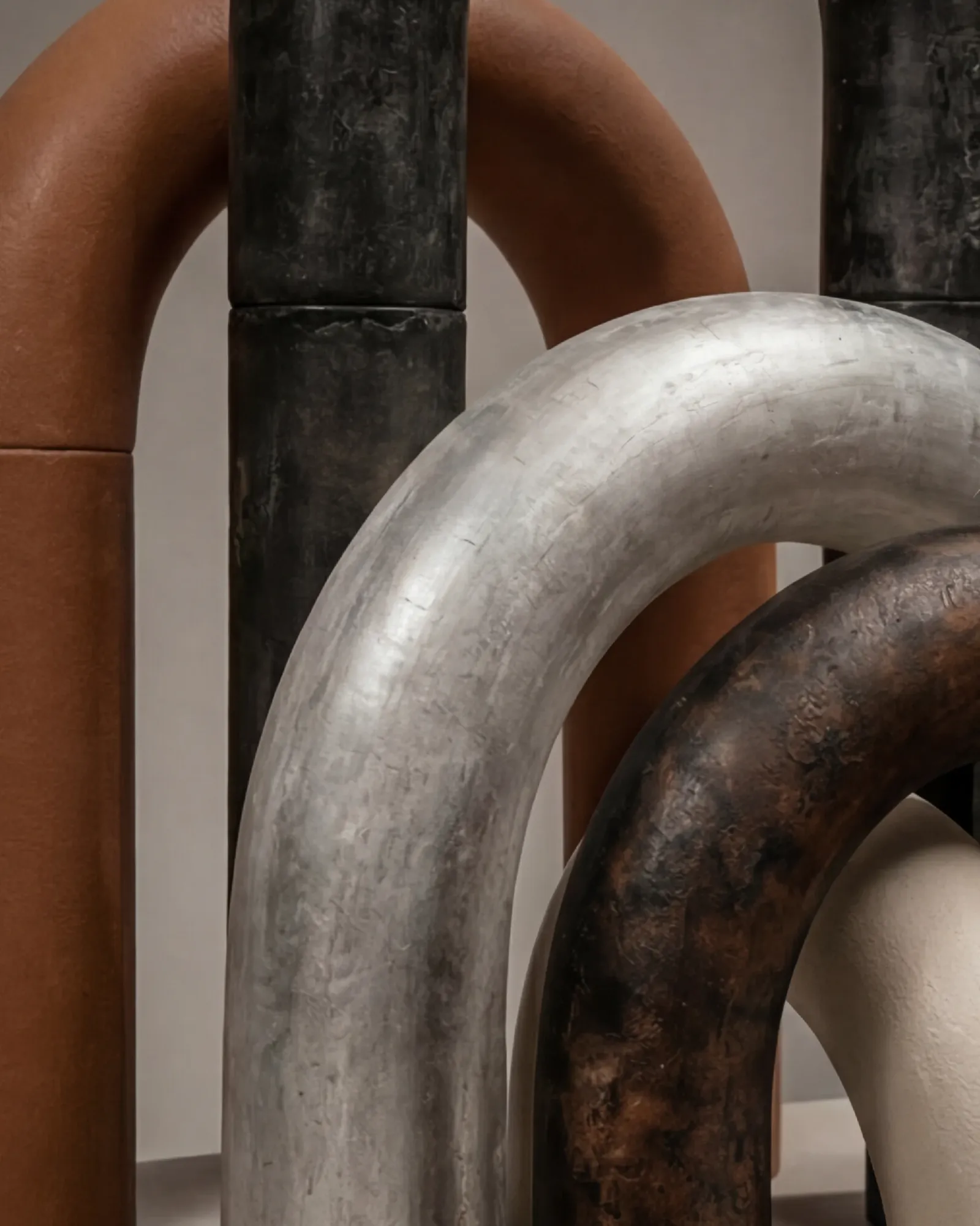 Detail of the Multi Metal Sculpture